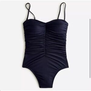 J.Crew Ruched sweetheart one-piece swimsuit size 10